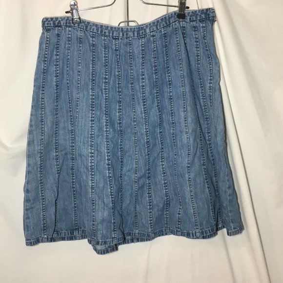 cj banks denim skirts